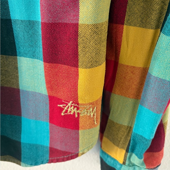 Stussy Women’s Colorful Checkered Shirt - Picture 5 of 5